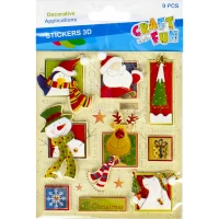 1. Craft With Fun Ozdoba Dekoracyjna Świąteczne Naklejki 480410